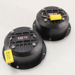B2 Audio Pair of RAGE Series P4 125 W RMS 4Ohm 1.5" Voice Coil Tweeters OPEN BOX