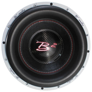 Dual B2 Audio RAGE12-D1-V4 12" 4000W RMS Subs with RAGE 3500 Amp