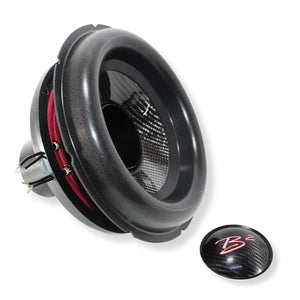 B2 Audio Rampage 10" Re-cone Kit Drop  2-Ohm 3" Coil Carbon Fiber