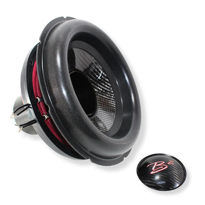 B2 Audio Rampage 10" Re-cone Kit Drop  1-Ohm 3" Coil Carbon Fiber