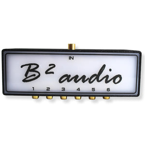 B2 Audio Cockbox 1-to-6 Pair RCA Splitter Distribution Block w/ RGB LED Lights