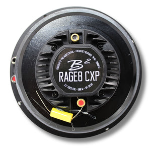 B2 Audio RAGE Series  8" 4-Ohm 250 Watt RMS Coaxial/Compression Driver Speakers RAGE8CXP