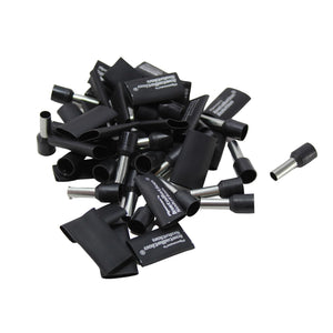 25 Pack 8 Gauge Wire Ferrules with Heat Shrink IS-TFK-8 for Secure Installations