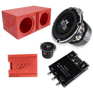 B2 Audio RIOT-2.5 Mini Woofer System 3D-Printed Box, Amp & Enclosure DIY Project