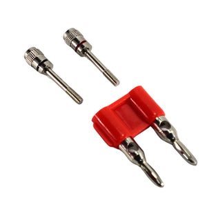 Pair of RCA Banana Plugs Black and Red RCA100-BP for Audio Connections Install Bay