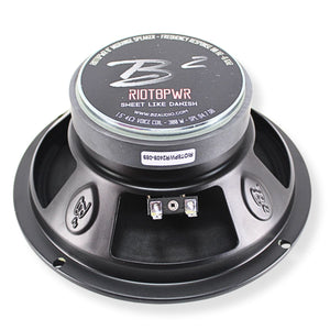 B2 Audio RIOT Series 8" 4-Ohm 150W RMS Mid-Range Speakers UV/Water Resistant Cone, Sold in Pairs RIOT8PWR