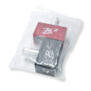 B2 Audio Pair of Dual 0GA to 0GA Amplifier Inputs With Anodized Finish & B2 logo engraved