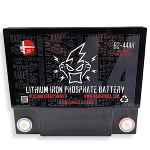 B2 Audio 44Ah LiFePO4 Lithium Battery 12V 5000W High Performance Car Audio