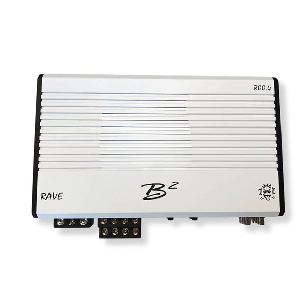B2 Audio RAVE Series 800 Watt RMS 1 Ohms 4 Channel Class-D Car Audio Amplifier