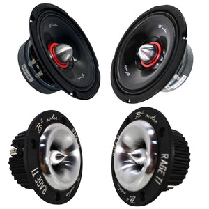 B2 Audio Speaker & Amplifier Combo RAGE800.4 w/RIOT6P & RAGE T1 Neo