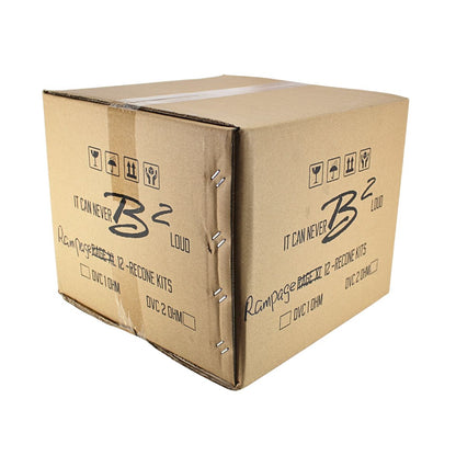 B2 Audio Rampage 12" Re-cone Kit Drop  2-Ohm 4" Coil Carbon Fiber