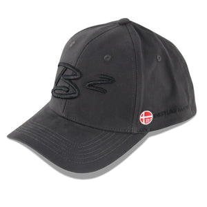 B2 Audio Grey Flex-Fit Classic, Ball Cap Hat with "B2" Logo
