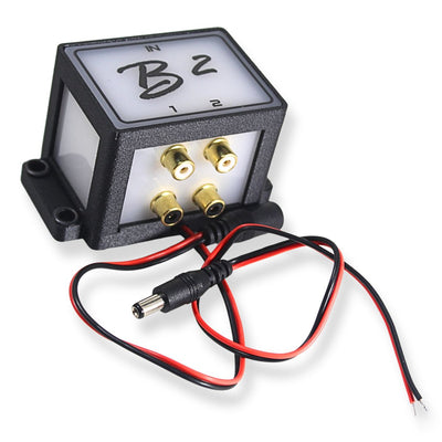 B2 Audio Cockbox 1-to-2 Pair RCA Splitter Distribution Block w/ RGB LED Lights