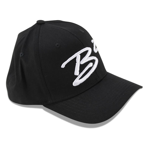 B2 Audio Black Flex-Fit Classic, Ball Cap Hat with "B2" Logo