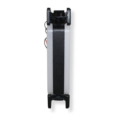 12 Volt Ultra Quiet Cooling Fan with RGB LED Lights for Electronics and Amplifiers