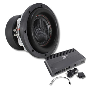B2 Audio RAGE8-D4-V3 8" 500W RMS Subwoofer with MANI 600 Amplifier