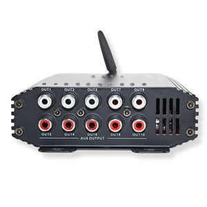 B2 Audio SixTen Black 10Ch Bluetooth DSP 4V 96kHz with Floating Mount Bracket