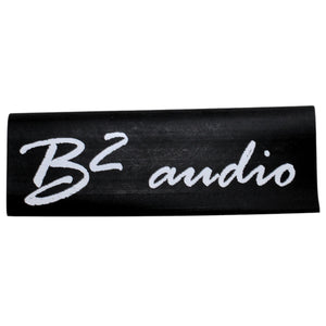 B2 Audio Heat Shrink 10 Pack of 4 Gauge Black with B2 Audio Logo