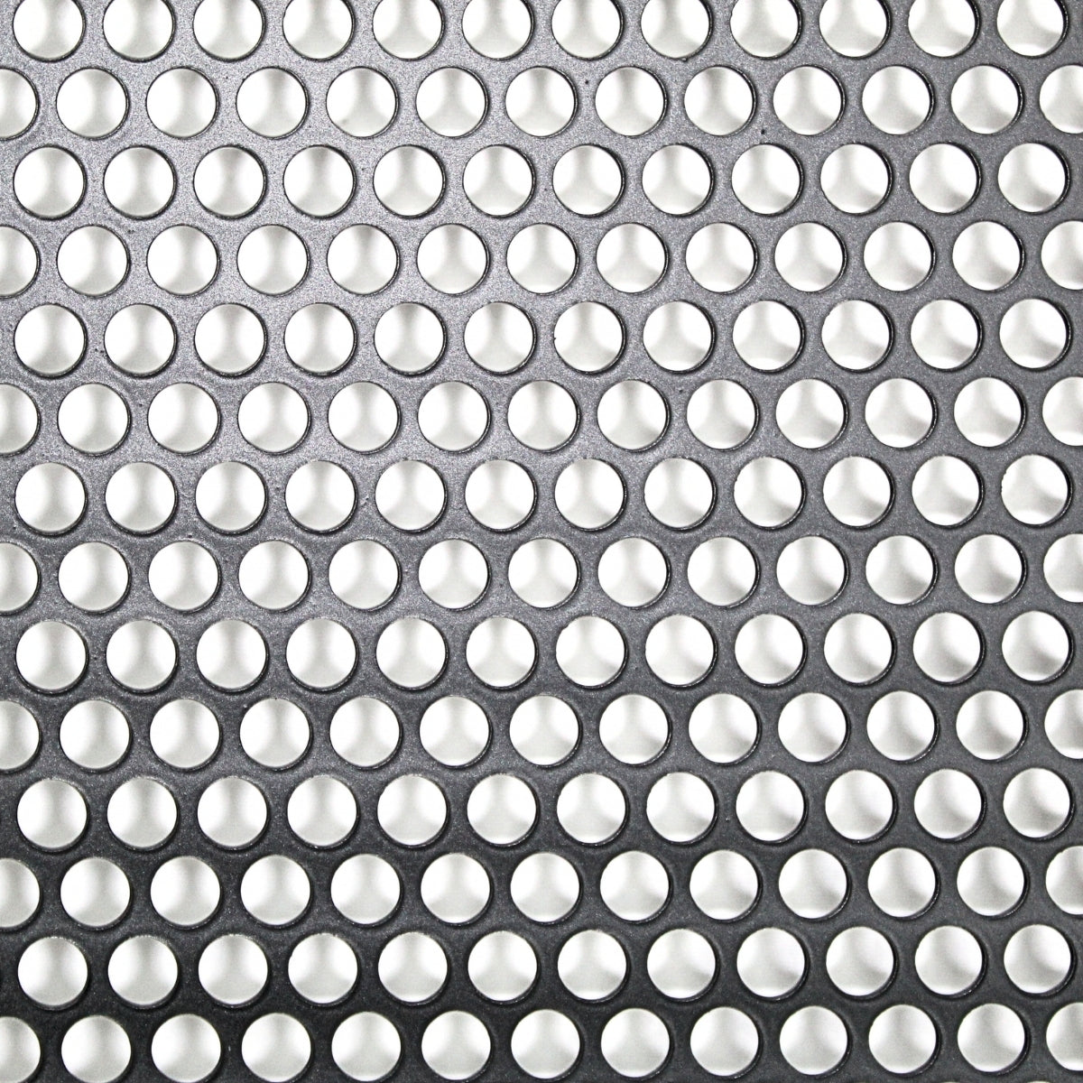 3' x 5' Black Metal Finish Mesh Grill Sheet Staggered Row with 5/32" Holes