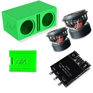 B2 Audio RIOT-2.5 Mini Woofer System 3D-Printed Box, Amp & Enclosure DIY Project
