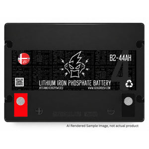 B2 Audio 44AH 12V Lithium Iron Phosphate Battery 5,000W Car Audio (LiFePO4)