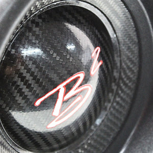 B2 Audio 8" Carbon Fiber Subwoofer RAMPAGE8 V3 1000W RMS Dual 1 Ohm