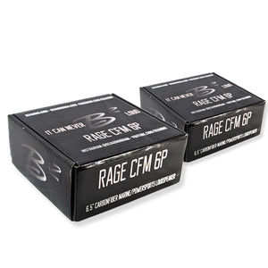 B2 Audio 6.5"  Carbon Fiber Marine, Motorcycle, Powersports, 3.3-Ohm Shallow Mount Speakers, Sold in pairs RAGE6CFM