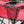 B2 Audio Quick Foldable Chair with It Can Never B2 Loud Slogan - Red