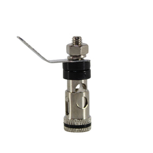 12 Gauge Brass Nickel Plated Negative Black Speaker Push Terminal Connector