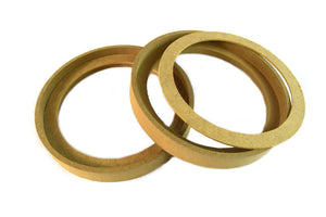 6.5" Diameter 3/4-Inch MDF Wood Speaker Spacer Rings with Bezel Design Pair