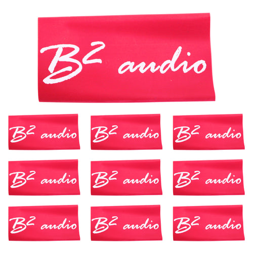 B2 Audio Heat Shrink 10 Pack of 0 Gauge Red with B2 Audio Logo