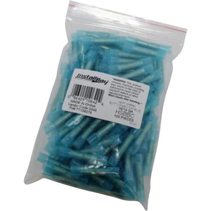 100 Pack 16 to 14 AWG Blue Waterproof Heat Shrink Butt Connectors HSBBC