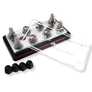 8 Spot Power / Ground 9/32 Terminal Lug Distribution Block - B2 Audio