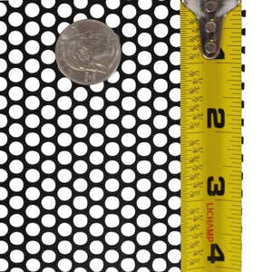 2' x 3' x 1.22mm Black Metal Finish Full Mesh Grill Sheet with 5/32" Holes