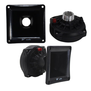 B2 Audio RAGE 200W RMS 8-Ohm 2" VC Twist-On Compression Driver Pair with Horn