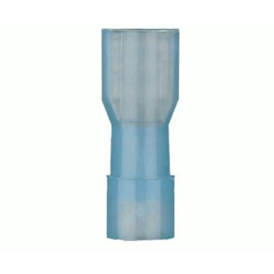 100 Pack 16–14 AWG Blue Nylon Female Quick Disconnects .110 Terminals BNFD110F