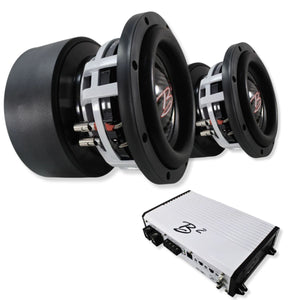 Dual B2 Audio RAMPAGE6-D1 6.5" 1000W RMS Subs with RAGE 2300.2 Amp