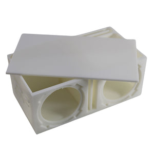 Dual Ported Subwoofer Enclosure 3D-Printed for B2 Audio Rampage RC2