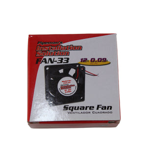 12 Volt 0.09A DC/AC Square High-Speed Cooling Fan Quiet Operation for Electro