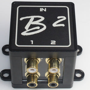 B2 Audio 1-to-2 Pair Cockbox RCA Splitter Distribution Block OPEN BOX