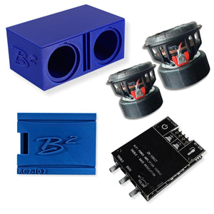 B2 Audio RIOT-2.5 Mini Woofer System 3D-Printed Box, Amp & Enclosure DIY Project
