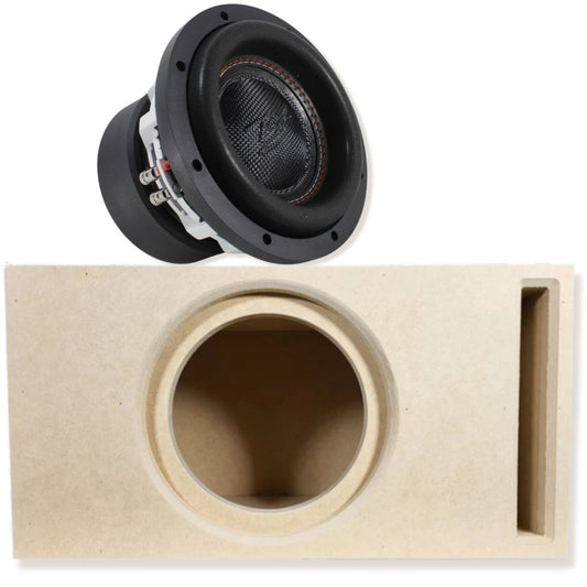 RAGE 8" DVC 500W RMS Subwoofer w/ Tru Spec Vented Single 8" Enclosure