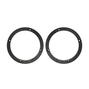 Pair of Universal ABS Plastic 1" Speaker Spacer Rings 5.25" to 6" with Brackets