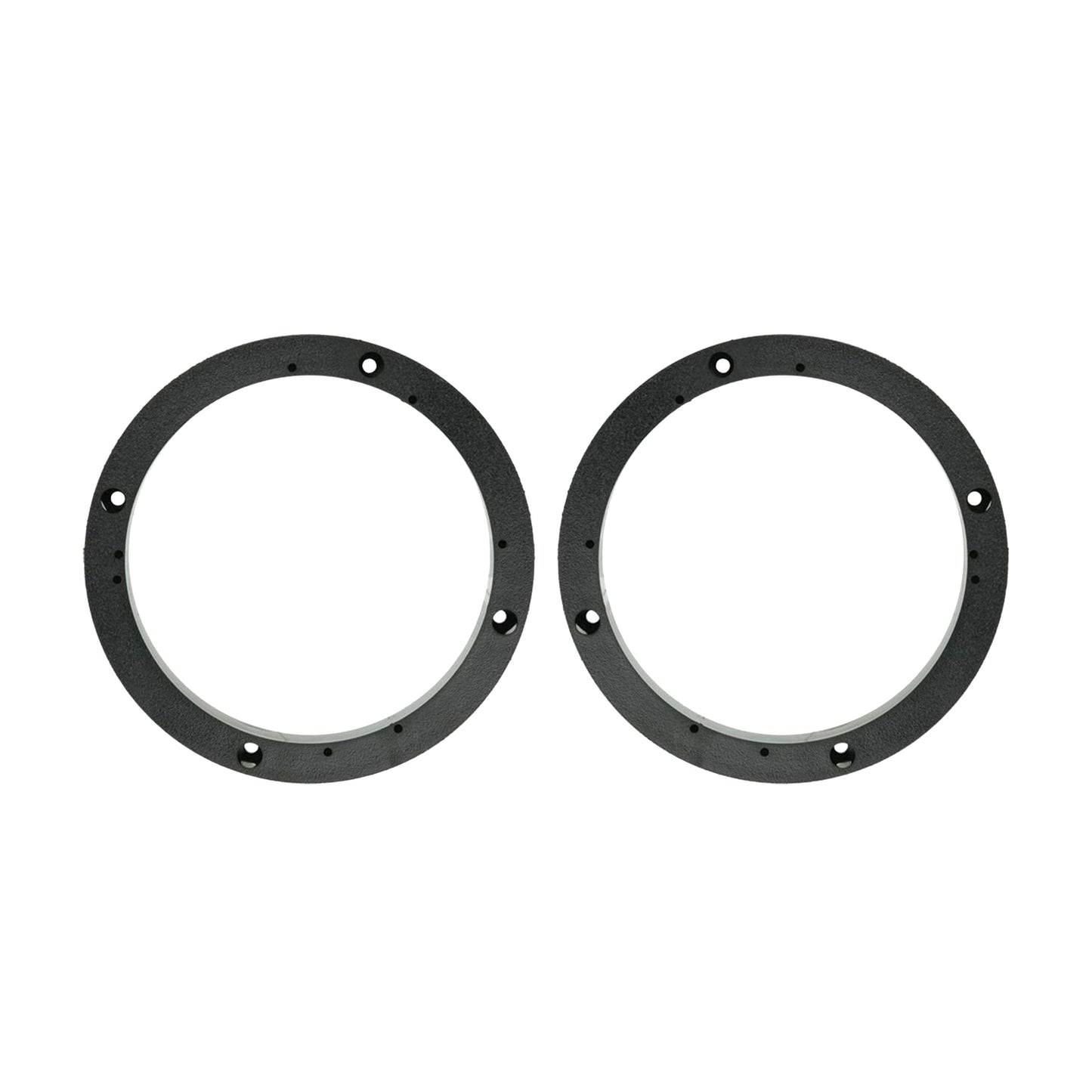 Pair of Universal ABS Plastic 1" Speaker Spacer Rings 5.25" to 6" with Brackets