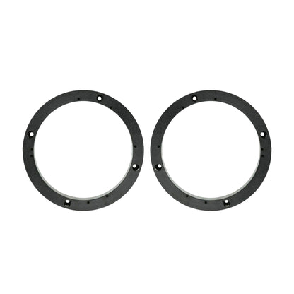 Pair of Universal ABS Plastic 1" Speaker Spacer Rings 5.25" to 6" with Brackets