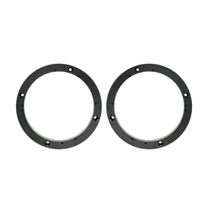Pair of Universal ABS Plastic 1" Speaker Spacer Rings 5.25" to 6" with Brackets
