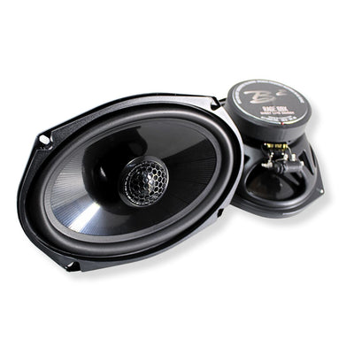 B2 Audio RAGE Series Pair of 6x9" 4-Ohm 100 Watt RMS Coaxial Mid To High End Speakers RAGE69X