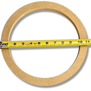 10" MDF Speaker Spacer Rings 0.75" Depth Car Audio Installation Accessories