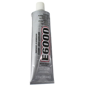 E6000 Industrial Strength Clear Medium Viscosity Waterproof Adhesive- 3.7 fl oz