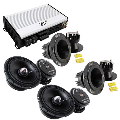 B2 Audio RAGE 1200.4 Amp + RAGE6P 6.5" Midrange + RAGE H1 Neo Tweeter Combo